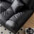 Black Straight Living Room Sofa