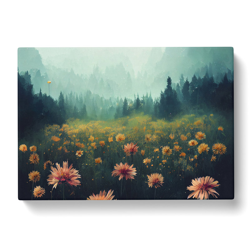 Flower Field Vol.2 - Wrapped Canvas Print, 40cm H x 60cm W x 3cm D