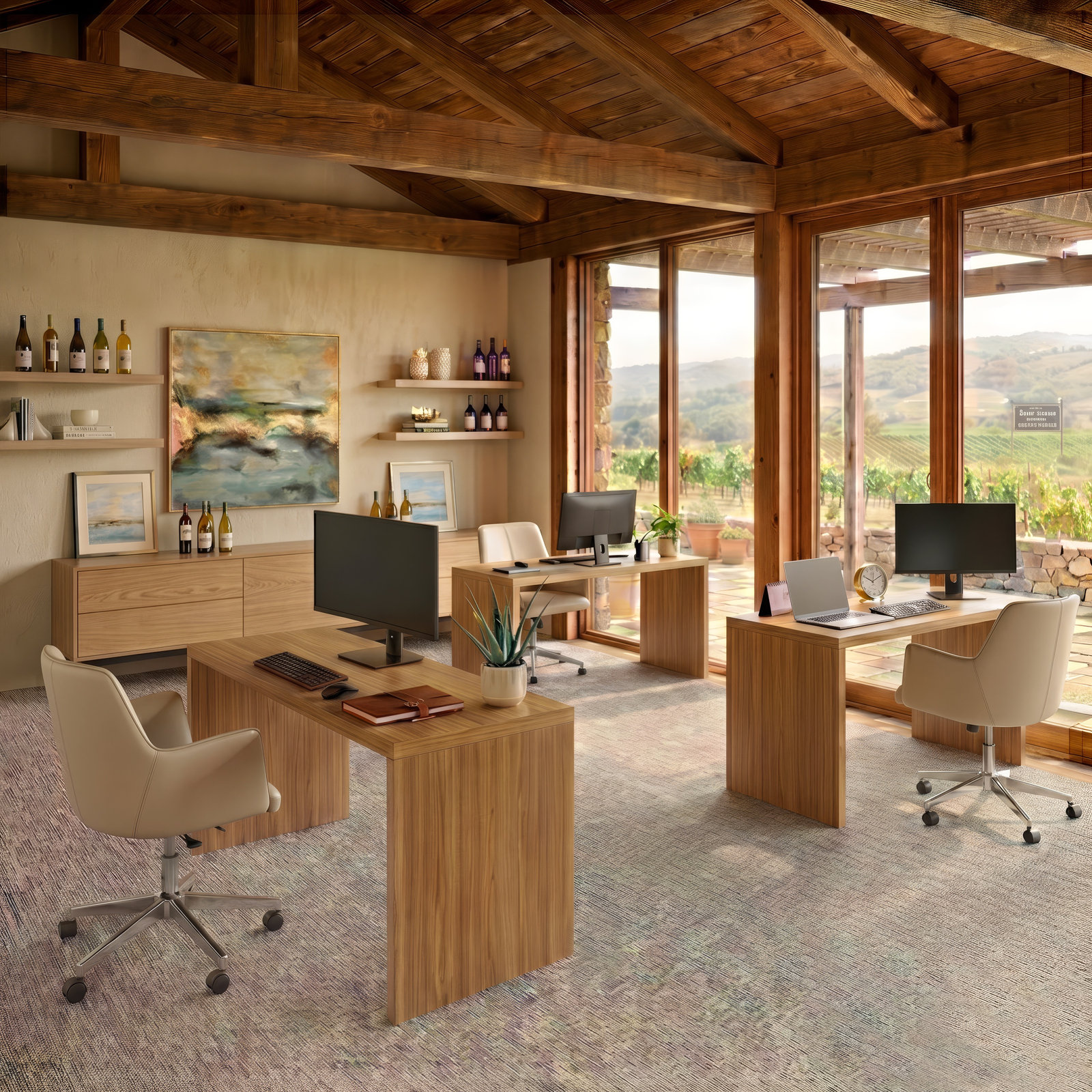 Azure Office Chair, Taupe