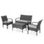 ENSEMBLE DE CHAT 4 PCS CORDOBA KD WICKER-1890270235