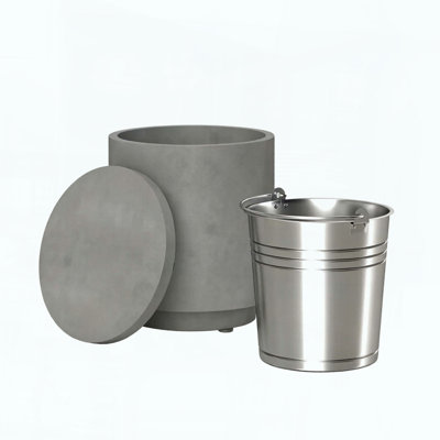 3-in-1 Cooler Side Table with Ice Bucket