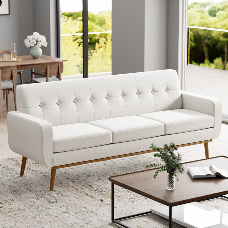 Analeah 79.9" W  Track Arm Sofa, Beige