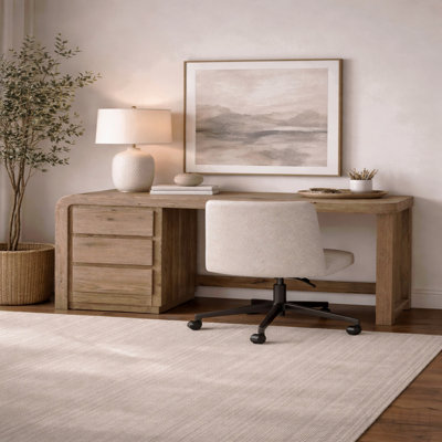 English Knotty Oak Junior Executive Desk