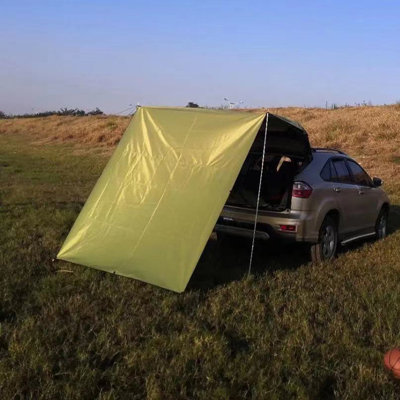 Car Awning Waterproof Oxford Cloth 5-8 Persons Outdoor Camping Tarp SUV Truck Tailgate Canopy RV Vehicle Roof Sun Shade Hatchback Car Tent