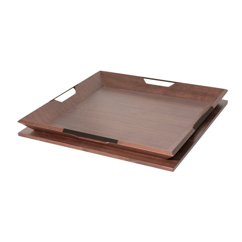 Le Solid Wood Tray, Oiled Bronze