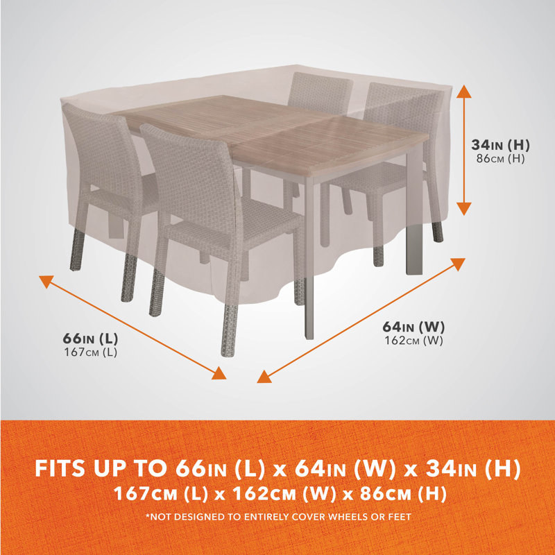 Housse pour ensemble repas d'extérieur Simin
