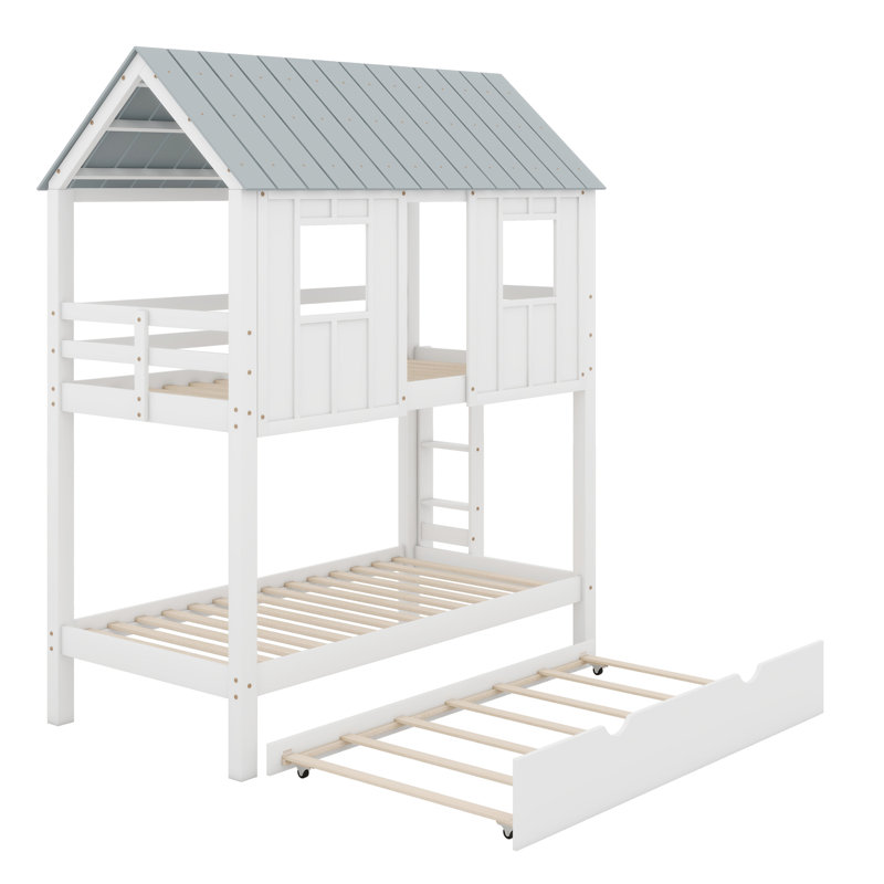 Downers Kids Twin Bunk Bed with Trundle