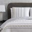  Boho Ribbon Grey Microfiber Quilt Set with Tassels-1659517136