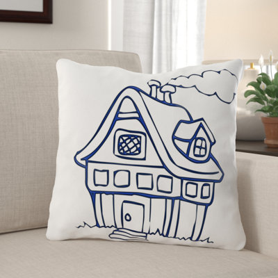 Edgeworth House Outdoor Square Pillow Cover & Insert