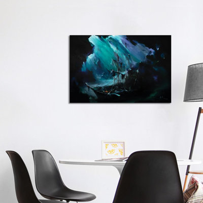Perle noire - reproduction d'art murale - toile tendue