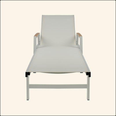 Chaise longue d'extérieur élégante et confortable pour des moments de détente