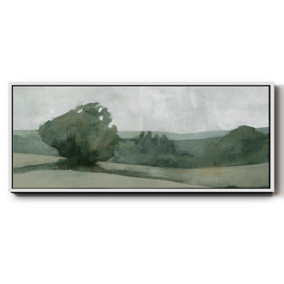 «Soft Green Landscape I», toile encadrée