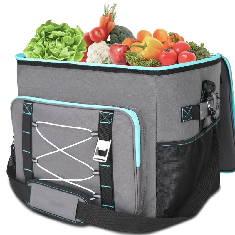 Ebern Designs 55L Picnic Tote Bag Cooler, Grey