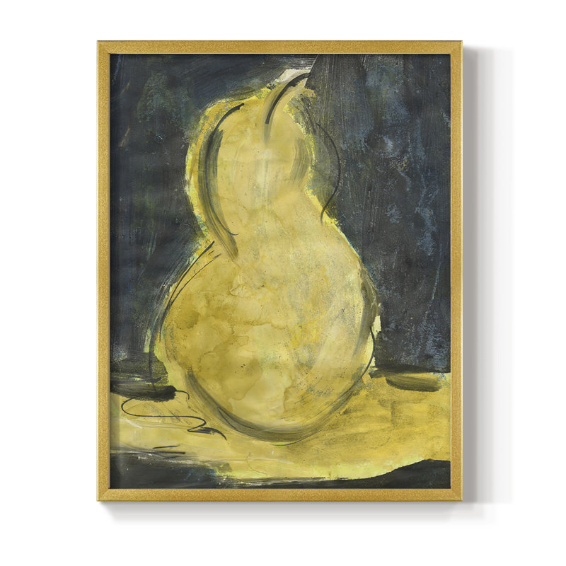 Reproduction encadrée Urban Pear II - bois massif, H 28 po x l 22 po