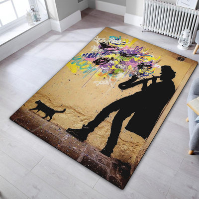 Premium Hall Carpet, 2.6 x 6.6 Feet, 100% Polyester, 0.4 in Pile Height | Antibacterial, Non-Slip Underside, Machine Washable | Stylish & Durable for Entryways, Living Rooms & High-Traffic Areas