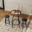 Ensemble de table de bar 3 pièces avec 2 tabourets de bar - table de pub moderne