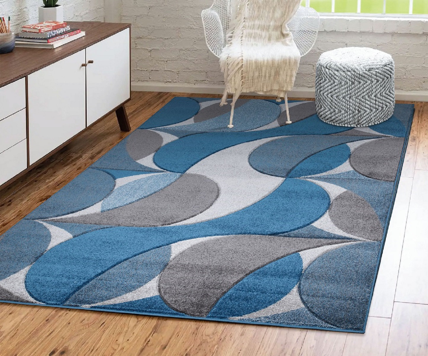 Cog Pattern Rug Ivy Bronx Kenzo Geometric Abstract Pattern Rugs | Wayfair.ie