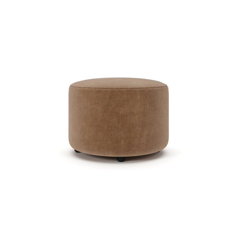 Repose-pieds rond de 24 po Murano, Andrew cognac performance chenille