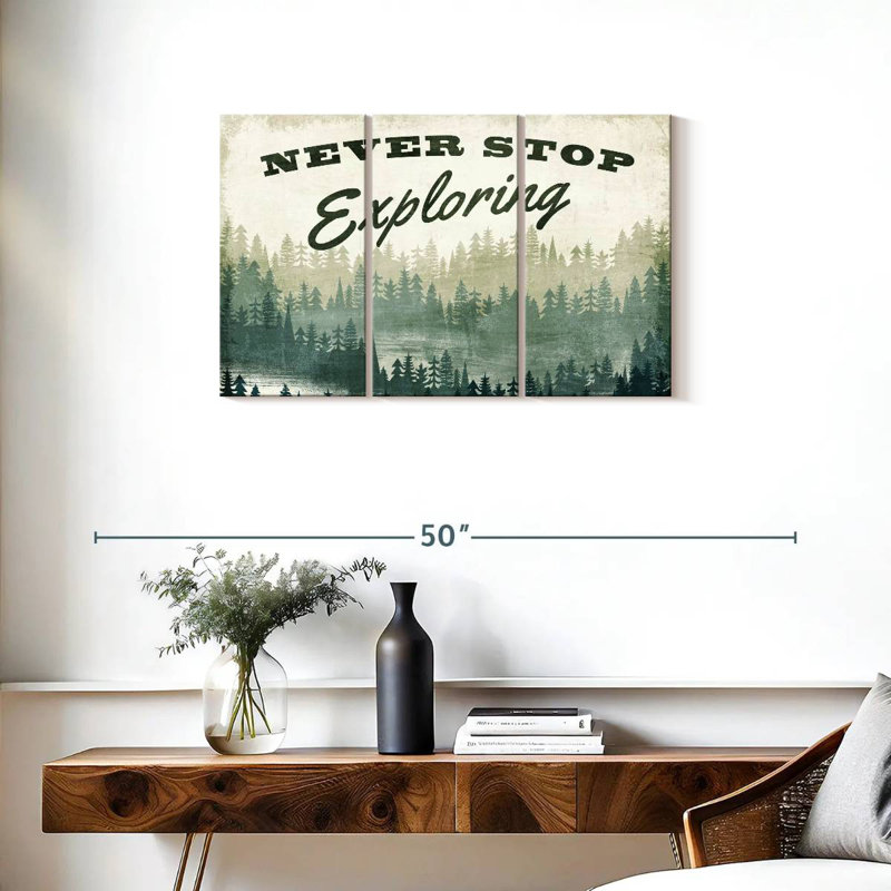 Tergel Never Stop Exploration Greenery, H 20 po x l 33 po