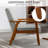 Accent Chair, mid-century Modern Armchair With Solid Wood Frame,armchair For Living Room, Bedroom-1752355398