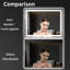 Miroir de commode illuminé sans cadre-1639248411