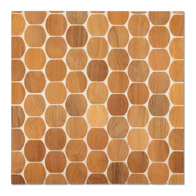 Barrel Teak Tile