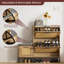 Armoire de rangement pour chaussures avec deux tiroirs rabattables-115741272