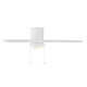 52 Atlantis 3 - Blade Flush Mount Ceiling Fan with Pull Chain and Dimmable LED Light Kit Included