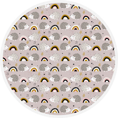 Alexanna Vinyl Machine Printed Area Rug