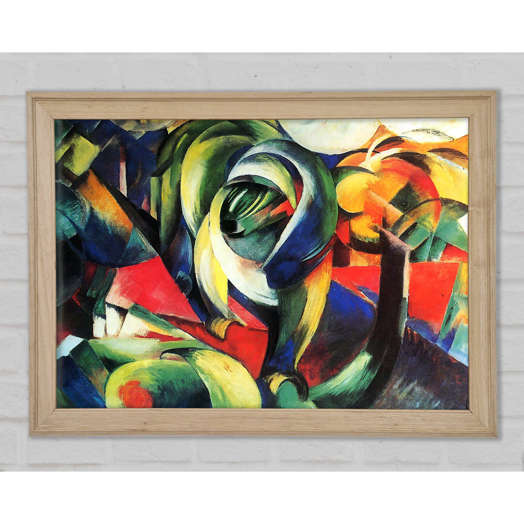 Franz Marc Der Mandrill Gerahmter Druck