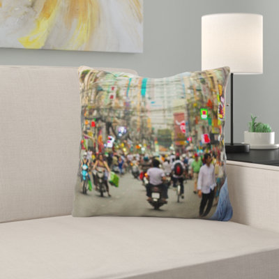 Microsuede Throw Pillow