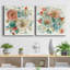 «Rose Garden I», ensemble de 2 reproductions d'art sur toile tendue-809166983