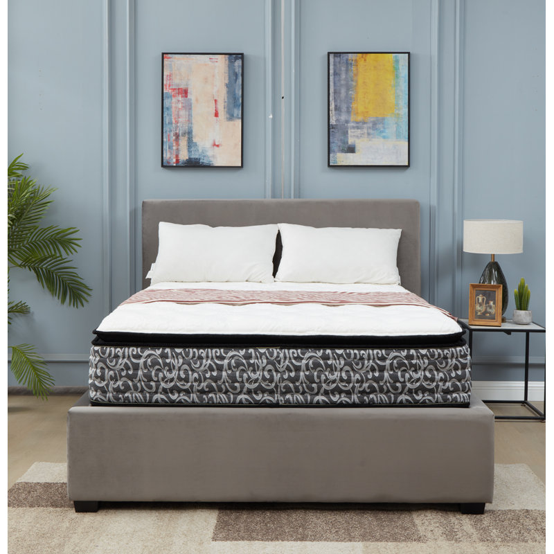 Top 14" Sleep Pocket Spring Hybrid Memory Foam Mattress In A Box, Twin