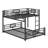 L-Shaped Metal Twin Over Full Size Bunk Bed-106001688