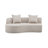 Hession 126" Modern Compression Curved Sectional Sofa-756296434