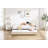 Upholstered Daybed With Trundle,Sturdy Wooden Bed Frame, Diamond Grid Design,For Bedroom, Guest Room-924817563