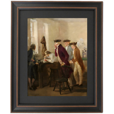 Washington Inspecting First Silver Coins 1792 By John Ward Dunsmore