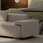 Banc rembourré en cuir de microfibre Luxurious Minimalist Modern-101078994-101078995