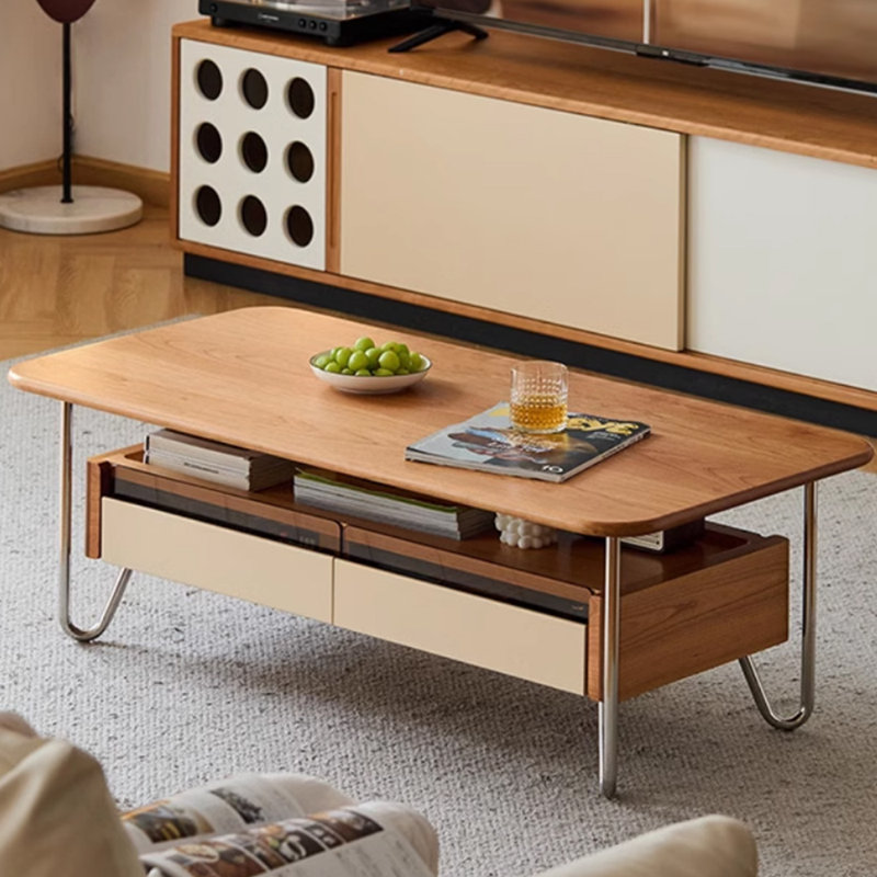 Table basse en bois massif