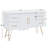 Decorah Barber Beauty Station Styling Station Makeup Vanity Cabinet for Salon