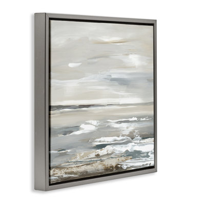  «Waves Impression», art mural encadré flottant par Lera