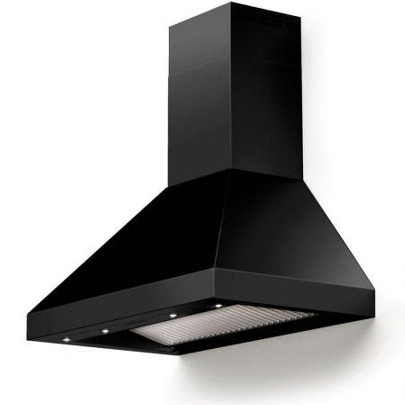 36" 600 CFM Convertible Wall Mount Range Hood, 36", Matte Black