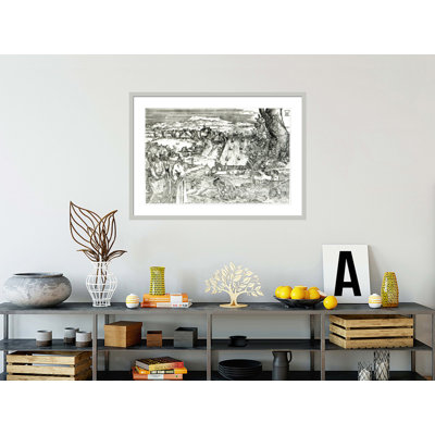 «Landscape with Cannon» par Albrecht Dürer, impression giclée sur cadre