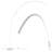 Sparq Arc Modern Home 67" Tall Arch LED Floor Lamp, Silver