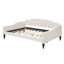 Lit de jour double capitonné capitonné, beige