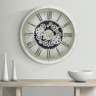 Très grande horloge murale 30 po