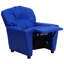 Contemporary Kids Recliner with Cup Holder-1550057884