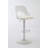 Bar Stools Set of 2 Modern Grey PU Counter Height Barstool, High Padded Swivel Adjustable Barstools with Back for Bar Counter and Kitchen Island-288005263