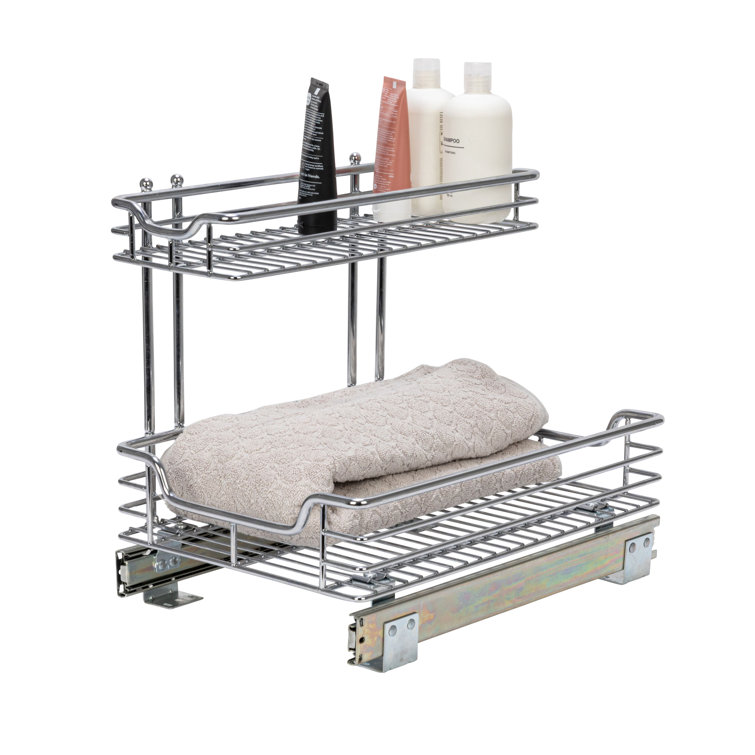 Lynk Professional 14 X 21 Slide Out Double Shelf - Pull Out Two Tier  Sliding Under Cabinet Organizer : Target