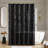 Laurel Black Tufted Semi-Sheer 72x72'' Shower Curtain-510192800-510192984